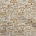 thumbnail image 1 of oneOone Polyester Spandex Brown Fabric Writing Beach Sewing Fabric By The Yard Printed Diy Clothing Sewing Supplies 56 Inch Wide, 1 of 4