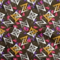 thumbnail image 1 of oneOone Polyester Spandex Chocolate Brown Fabric Abstract Fabric For Sewing Printed Craft Fabric By The Yard 56 Inch Wide, 1 of 5