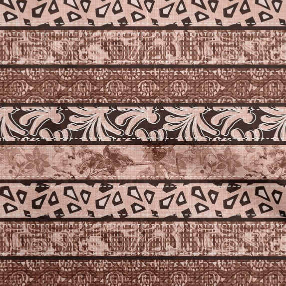 oneOone Polyester Spandex Chocolate Brown Fabric Mix Block Pattern Sewing Fabric By The Yard Printed Diy Clothing Sewing Supplies 56 Inch Wide