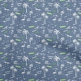 thumbnail image 1 of oneOone Polyester Spandex Dark Navy Blue Fabric Beach Hawaii Conversational Craft Projects Decor Fabric Printed By The Yard 56 Inch Wide, 1 of 4