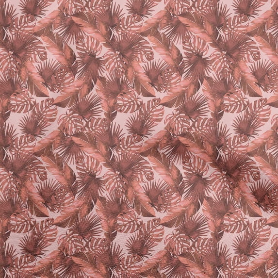 oneOone Polyester Spandex Dark Rose Brown Fabric Tropical Diy Clothing Quilting Fabric Print Fabric By Yard 56 Inch Wide
