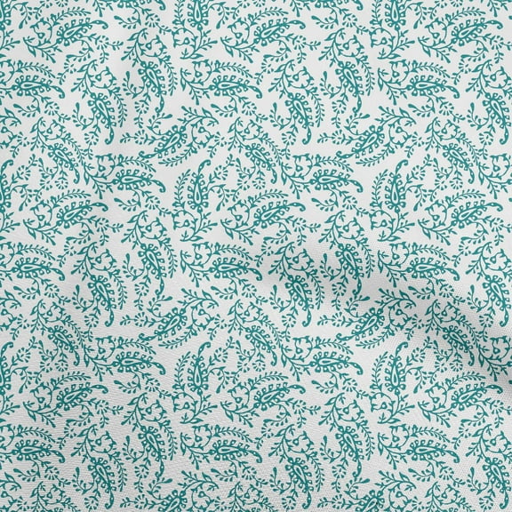 oneOone Polyester Spandex Dark Teal Green Fabric Block Fabric For Sewing Printed Craft Fabric By The Yard 56 Inch Wide-KP