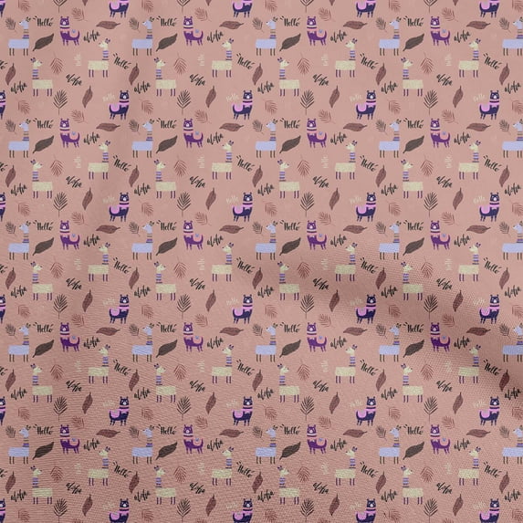 oneOone Polyester Spandex Dusty Pink Fabric Kids Craft Projects Decor Fabric Printed By The Yard 56 Inch Wide