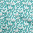 thumbnail image 1 of oneOone Polyester Spandex Dusty Teal Green Fabric Bird Sewing Material Print Fabric By The Yard 56 Inch Wide, 1 of 4