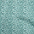 thumbnail image 1 of oneOone Polyester Spandex Dusty Teal Green Fabric Jacobean Floral Craft Projects Decor Fabric Printed By The Yard 56 Inch Wide, 1 of 4