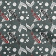thumbnail image 1 of oneOone Polyester Spandex Gray Fabric Asian Japanese Koi Fish Dress Material Fabric Print Fabric By The Yard 56 Inch Wide, 1 of 4