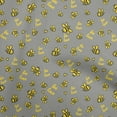 thumbnail image 1 of oneOone Polyester Spandex Gray Fabric Honey Bees Dress Material Fabric Print Fabric By The Yard 56 Inch Wide, 1 of 4