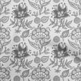 thumbnail image 1 of oneOone Polyester Spandex Gray Fabric Jacobean Floral Sewing Fabric By The Yard Printed Diy Clothing Sewing Supplies 56 Inch Wide, 1 of 4