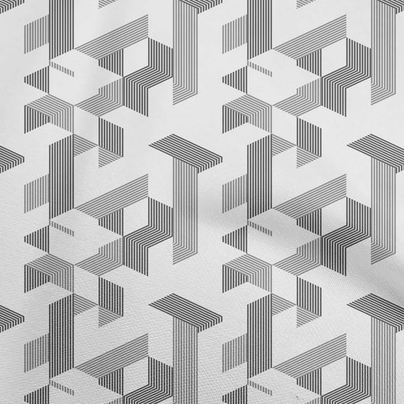 oneOone Polyester Spandex Gray Fabric Moire Quilting Supplies Print Sewing Fabric By The Yard 56 Inch Wide