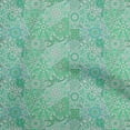 thumbnail image 1 of oneOone Polyester Spandex Green Fabric Asian Mosaic Floral Craft Projects Decor Fabric Printed By The Yard 56 Inch Wide, 1 of 4