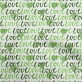 thumbnail image 1 of oneOone Polyester Spandex Green Fabric Valentine Love Heart Sewing Material Print Fabric By The Yard 56 Inch Wide, 1 of 4