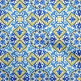 thumbnail image 1 of oneOone Polyester Spandex Indigo Blue Fabric Block Sewing Material Print Fabric By The Yard 56 Inch Wide-EW, 1 of 1