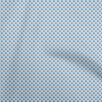 oneOone Polyester Spandex Light Blue Fabric Stars Diy Clothing Quilting Fabric Print Fabric By Yard 56 Inch Wide