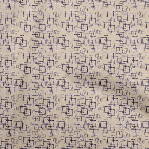 oneOone Polyester Spandex Light Brown Fabric Abstract Sewing Material Print Fabric By The Yard 56 Inch Wide