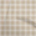 thumbnail image 1 of oneOone Polyester Spandex Light Brown Fabric Check Dress Material Fabric Print Fabric By The Yard 56 Inch Wide, 1 of 4