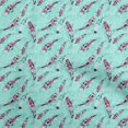 thumbnail image 1 of oneOone Polyester Spandex Light Green Fabric Asian Japanese Koi Fish With Watercolor Base Sewing Material Print Fabric By The Yard 56 Inch Wide, 1 of 4