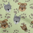 thumbnail image 1 of oneOone Polyester Spandex Light Green Fabric Dog Sewing Craft Projects Fabric Prints By Yard 56 Inch Wide, 1 of 4