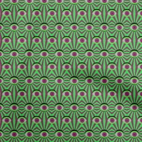 oneOone Polyester Spandex Light Green Fabric Horror Eyes Sewing Material Print Fabric By The Yard 56 Inch Wide
