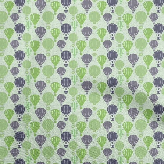 oneOone Polyester Spandex Light Green Fabric Travel Dress Material Fabric Print Fabric By The Yard 56 Inch Wide