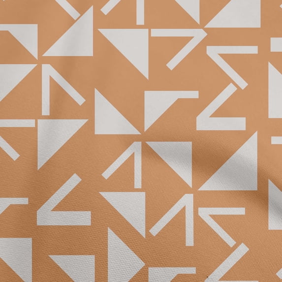oneOone Polyester Spandex Light Peach Fabric Geometric Sewing Craft Projects Fabric Prints By Yard 56 Inch Wide
