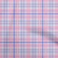 thumbnail image 1 of oneOone Polyester Spandex Light Pink Fabric Check Quilting Supplies Print Sewing Fabric By The Yard 56 Inch Wide, 1 of 4
