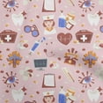 thumbnail image 1 of oneOone Polyester Spandex Light Pink Salmon Fabric Tool Sewing Material Print Fabric By The Yard 56 Inch Wide, 1 of 6