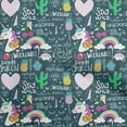 thumbnail image 1 of oneOone Polyester Spandex Light Pink3 Fabric Unicorn Pattern Craft Projects Decor Fabric Printed By The Yard 56 Inch Wide, 1 of 6