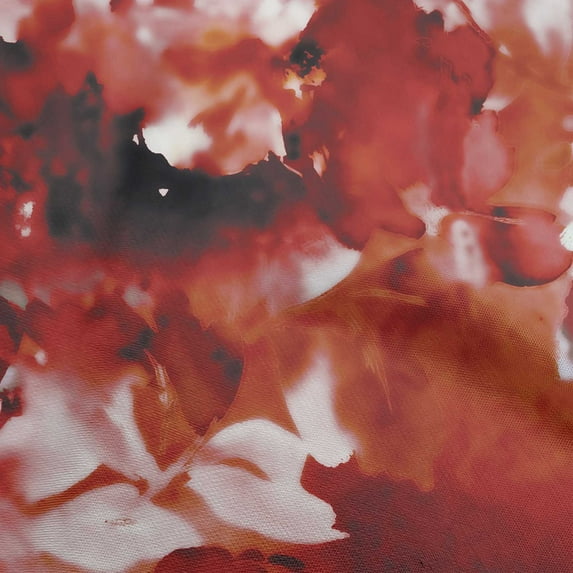 oneOone Polyester Spandex Maroon Fabric Abstract-Blurred Floral Pattern Dress Material Fabric Print Fabric By The Yard 56 Inch Wide