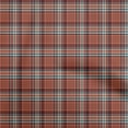 thumbnail image 1 of oneOone Polyester Spandex Maroon Fabric Check Dress Material Fabric Print Fabric By The Yard 56 Inch Wide, 1 of 4