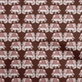 thumbnail image 1 of oneOone Polyester Spandex Maroon Fabric Elephant Fabric For Sewing Printed Craft Fabric By The Yard 56 Inch Wide, 1 of 5