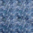 thumbnail image 1 of oneOone Polyester Spandex Medium Blue Fabric Abstract Floral Sewing Material Print Fabric By The Yard 56 Inch Wide, 1 of 4