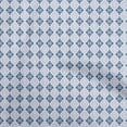 thumbnail image 1 of oneOone Polyester Spandex Medium Blue Fabric Asian Block Print Sewing Fabric By The Yard Printed Diy Clothing Sewing Supplies 56 Inch Wide, 1 of 4