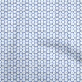 thumbnail image 1 of oneOone Polyester Spandex Medium Blue Fabric Geometric Hexagon Sewing Material Print Fabric By The Yard 56 Inch Wide, 1 of 4