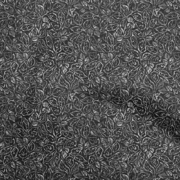 oneOone Polyester Spandex Medium Gray Fabric Aian Batik Diy Clothing Quilting Fabric Print Fabric By Yard 56 Inch Wide