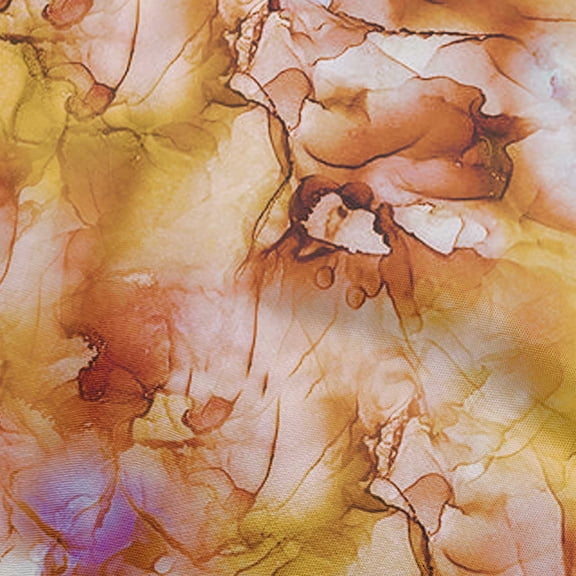oneOone Polyester Spandex Medium Orange Fabric Abstract Floral Craft Projects Decor Fabric Printed By The Yard 56 Inch Wide