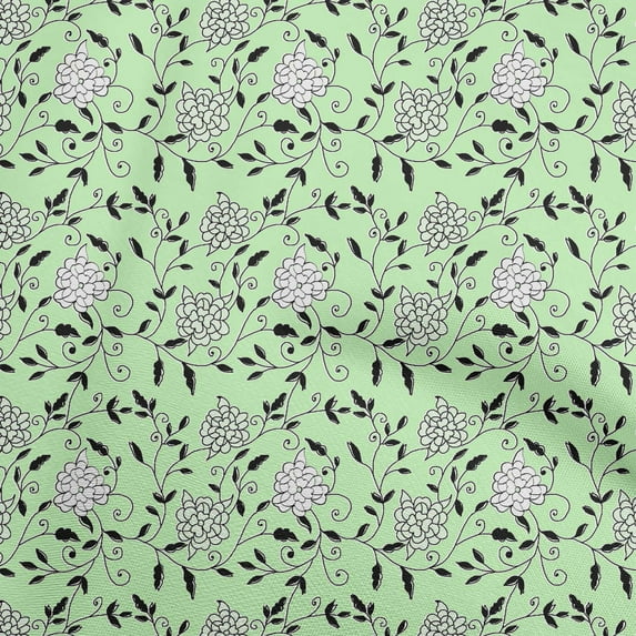 oneOone Polyester Spandex Mint Green Fabric Block Sewing Fabric By The Yard Printed Diy Clothing Sewing Supplies 56 Inch Wide-9Q