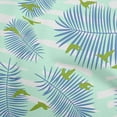 thumbnail image 1 of oneOone Polyester Spandex Mint Green Fabric Tropical Plam Tree With Birds Fabric For Sewing Printed Craft Fabric By The Yard 56 Inch Wide, 1 of 4