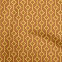 oneOone Polyester Spandex Mustard Yellow Fabric Geometric Sewing Craft Projects Fabric Prints By Yard 56 Inch Wide