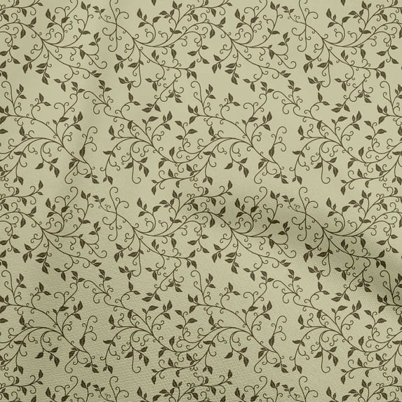 oneOone Polyester Spandex Olive Green Fabric Asian Floral Block Dress Material Fabric Print Fabric By The Yard 56 Inch Wide