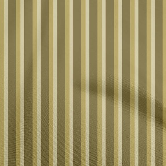 oneOone Polyester Spandex Olive Green Fabric Stripes Fabric For Sewing Printed Craft Fabric By The Yard 56 Inch Wide