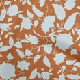 thumbnail image 1 of oneOone Polyester Spandex Orange Fabric Jacobean Floral Silhouette Dress Material Fabric Print Fabric By The Yard 56 Inch Wide, 1 of 4