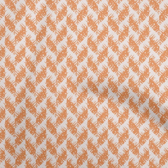 oneOone Polyester Spandex Orange Fabric Texture Sewing Material Print Fabric By The Yard 56 Inch Wide