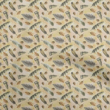 oneOone Polyester Spandex Peach Fabric Autumn Sewing Material Print Fabric By The Yard 56 Inch Wide