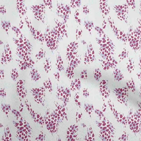 oneOone Polyester Spandex Pink Fabric Animals Craft Projects Decor Fabric Printed By The Yard 56 Inch Wide