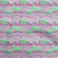 thumbnail image 1 of oneOone Polyester Spandex Pink Fabric Tropical Flamingo With Abstract Background Sewing Material Print Fabric By The Yard 56 Inch Wide, 1 of 4