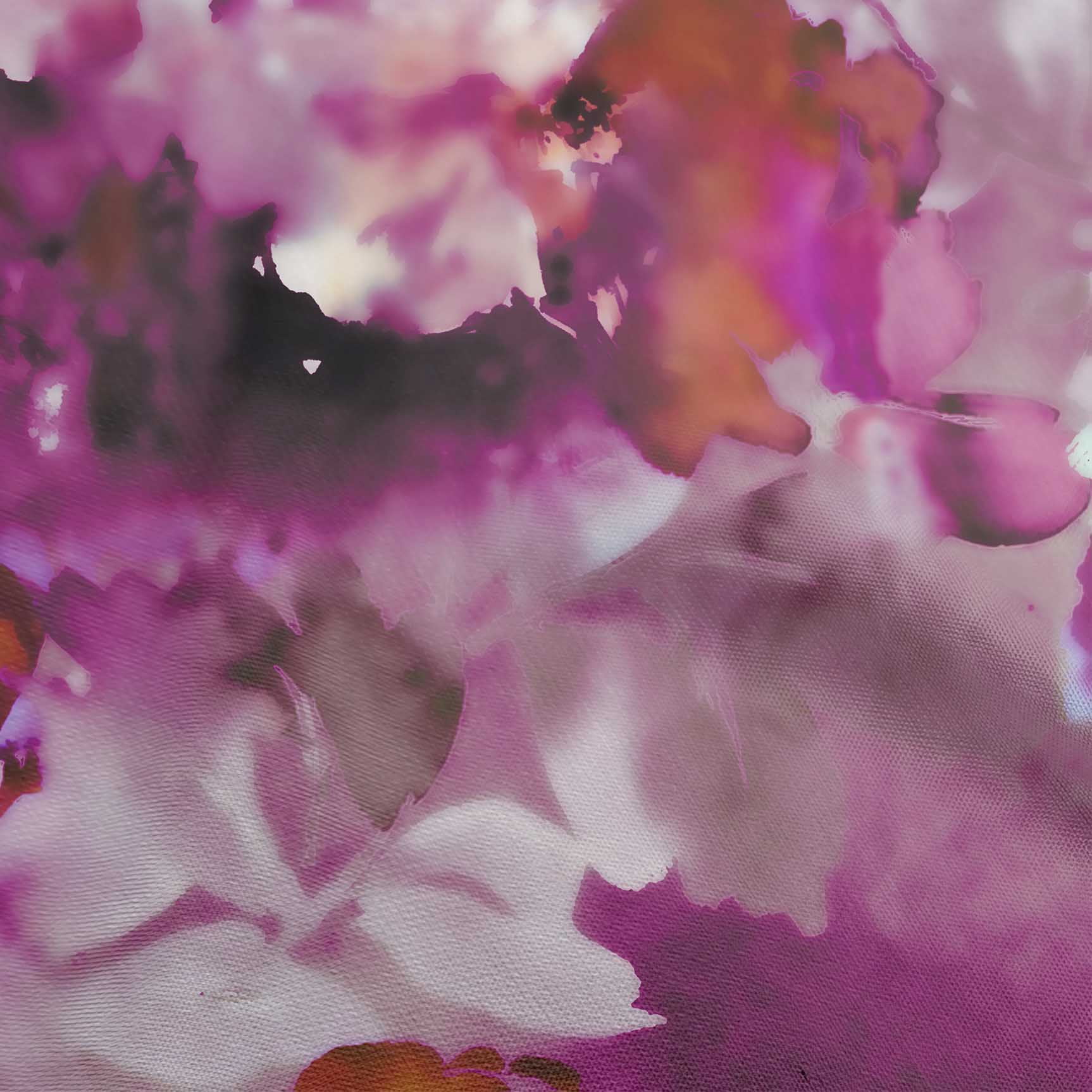 oneOone Polyester Spandex Purple Fabric Abstract-Blurred Floral Pattern Quilting Supplies Print Sewing Fabric By The Yard 56 Inch Wide