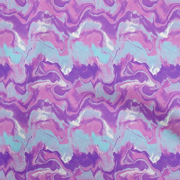 oneOone Polyester Spandex Purple Fabric Abstract Sewing Craft Projects Fabric Prints By Yard 56 Inch Wide