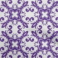 thumbnail image 1 of oneOone Polyester Spandex Purple Fabric Asian Block Floral Diy Clothing Quilting Fabric Print Fabric By Yard 56 Inch Wide, 1 of 4