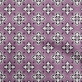 thumbnail image 1 of oneOone Polyester Spandex Purple Fabric Asian Block Print Traditional Geometric Sewing Material Print Fabric By The Yard 56 Inch Wide, 1 of 4
