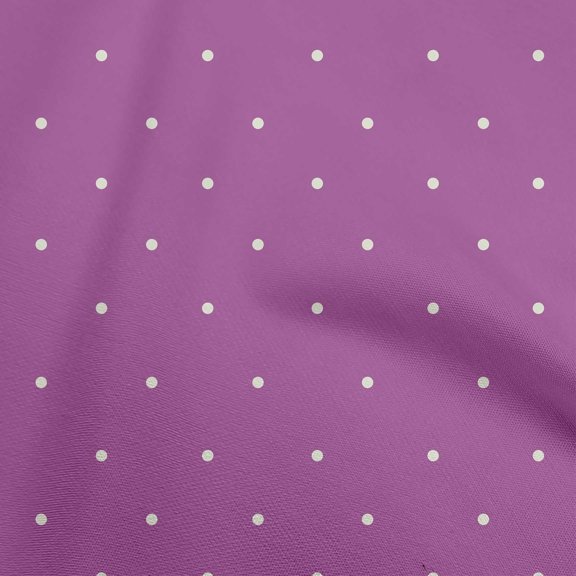 oneOone Polyester Spandex Purple Fabric Polka Dot Sewing Craft Projects Fabric Prints By Yard 56 Inch Wide